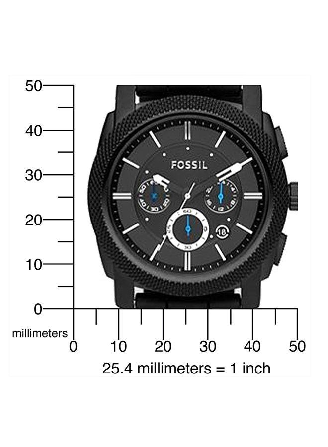 FOSSIL Men Silicone Analog Watch FS4487 - 45 mm - Black - Image 4