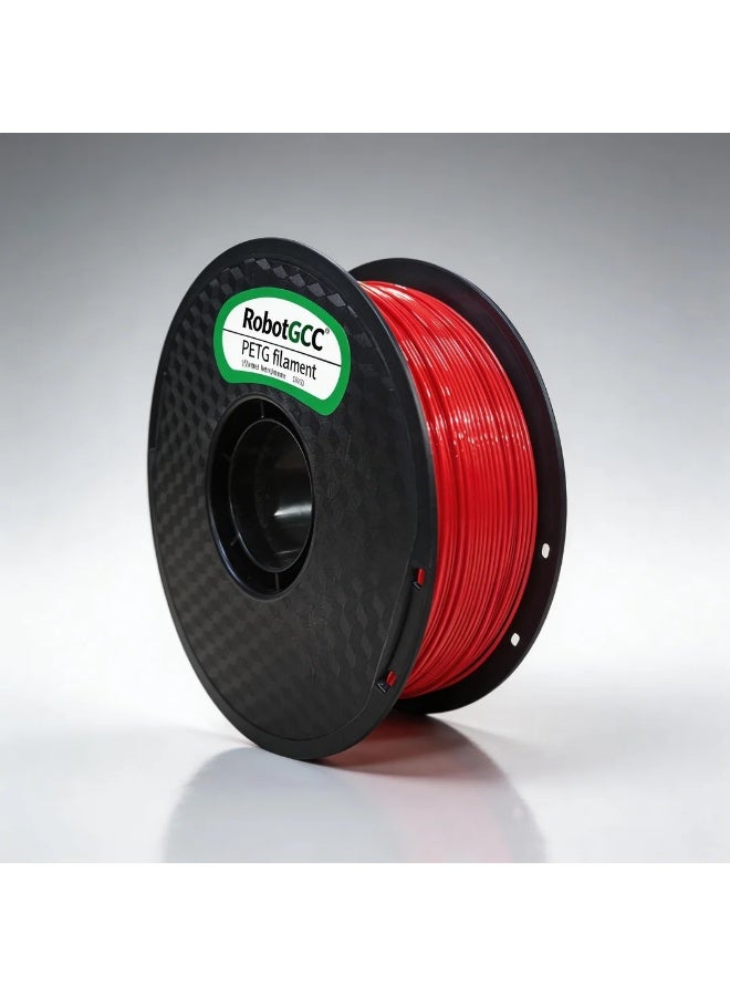 robotgcc PETG Filament 1.75mm Fluorescent Red 1KG Bright Neon 3D Printer Filament High Strength Smooth Extrusion Low Stringing Strong Layer Adhesion Glossy Finish Easy Print FDM Compatible Filament for Prototyping Functional Parts Engineering Models Decorative Printing Cosplay DIY Industrial Use Durable Flexible Reliable Performance Consistent Diameter Moisture Resistant Precision Printing Filament - Image 2