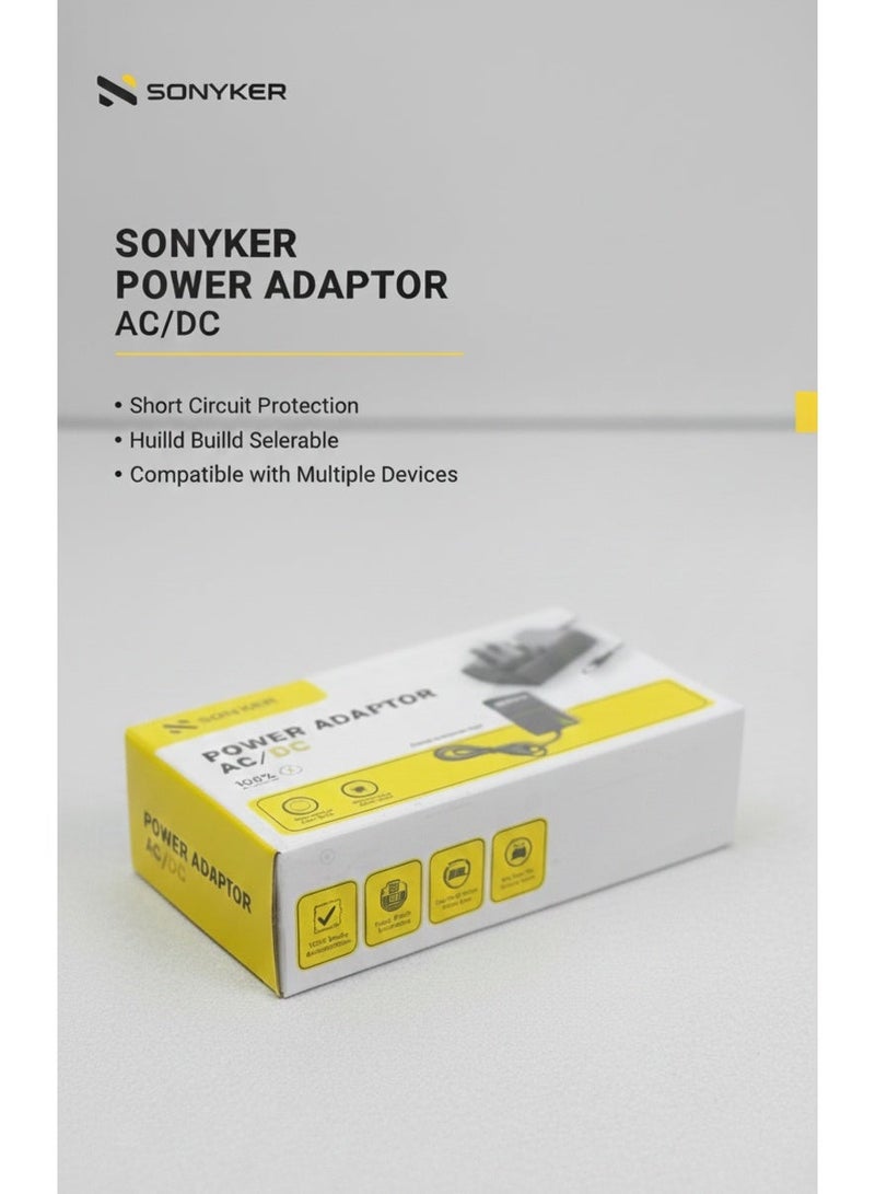 AC/DC Power Adapter with LED Indicator – Short Circuit Protection - Image 1