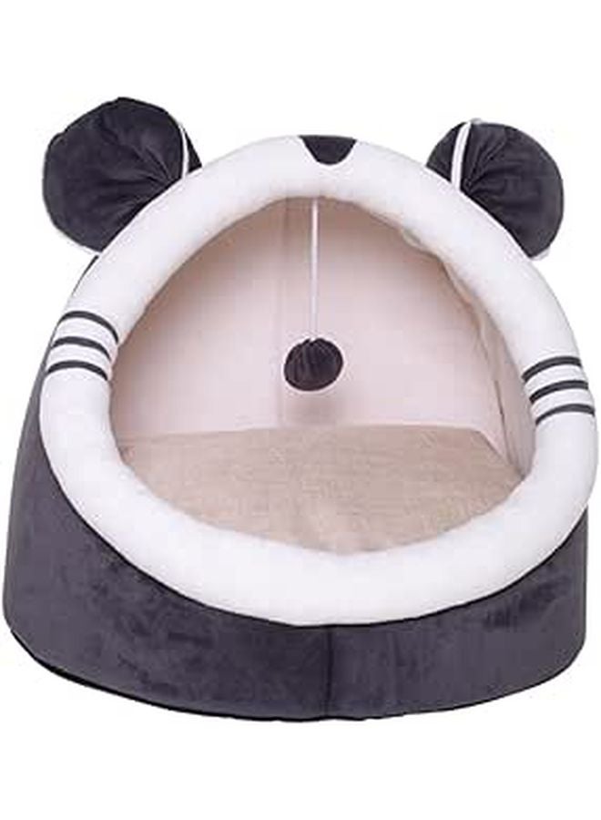 Washable Cartoon Pet Bed 35x35cm Small Cat Dog Nest Winter Cozy Sleeping Supply - Image 1