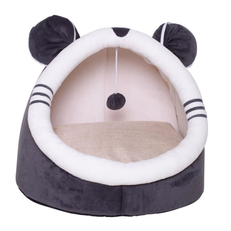 Washable Cartoon Pet Bed 35x35cm Small Cat Dog Nest Winter Cozy Sleeping Supply - Image 2