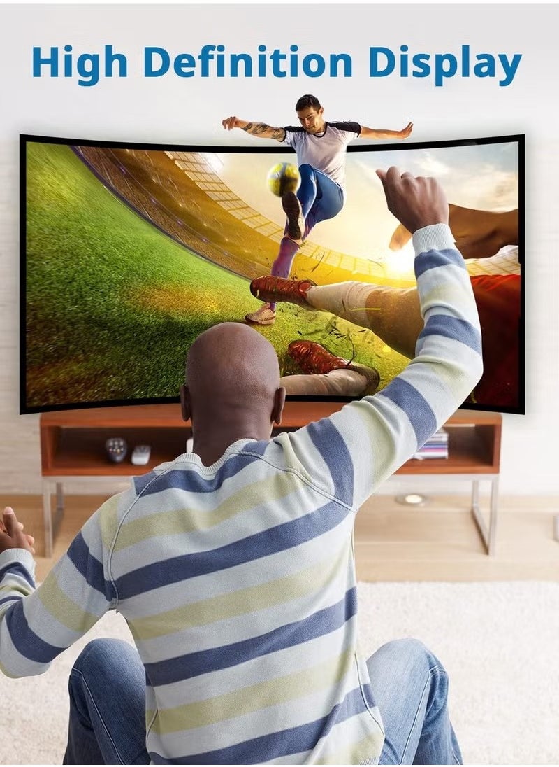 ماركة غير محددة كابل مقسم HDMI ذكر 1 إلى 2 محول HDMI - 1080 بكسل، مخرج HDMI أنثى مزدوج لأجهزة التلفزيون عالي الدقة، LED، LCD - يدعم جهازي تلفزيون في وقت واحد  - Image 3