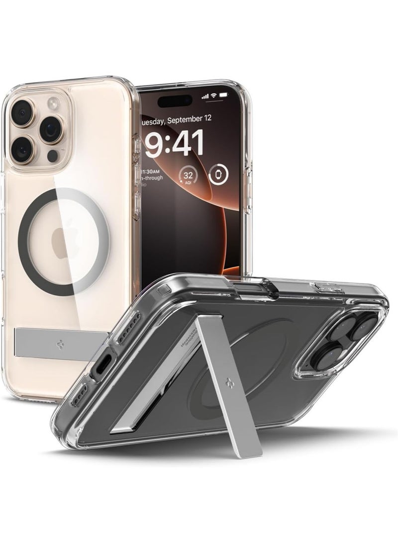 Spigen Ultra Hybrid S MagFit iPhone 16 PRO Case Cover MagSafe with Kickstand - Graphite - Image 1