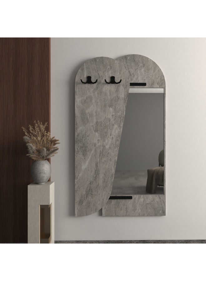 ماركتنا مرآة مودرن مع علاقات للملابس - Image 1