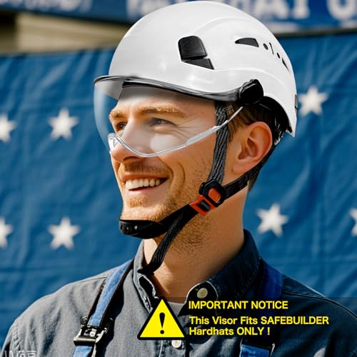 SAFEBUILDER ملحقات خوذة الأمان SAFEBUILDER للواقي الشفاف CR06 و CR08 (واقي شفاف يناسب خوذات CR06 و CR08 فقط) - Image 3