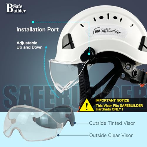 SAFEBUILDER ملحقات خوذة الأمان SAFEBUILDER للواقي الشفاف CR06 و CR08 (واقي شفاف يناسب خوذات CR06 و CR08 فقط) - Image 4