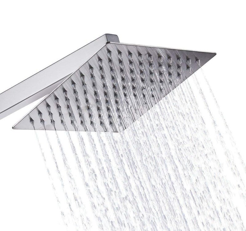 MHS Shower Head For Bathroom Without Arm With New Designs Sizes And Finishes Ultra Slim 12X12 Inch - Image 1