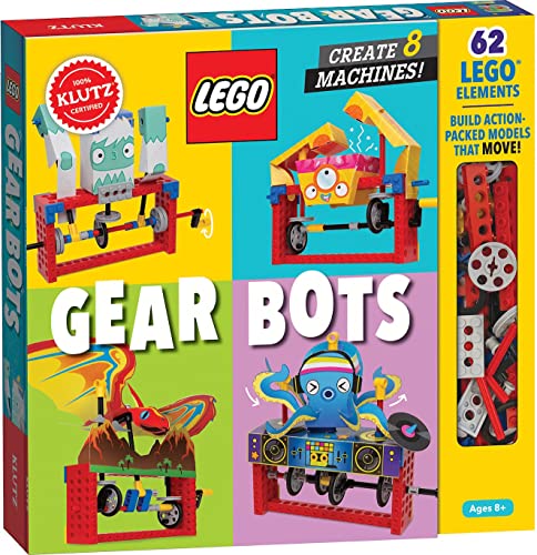 Klutz Lego Gear Bots Science/STEM Activity Kit for 8-12 years - Image 1