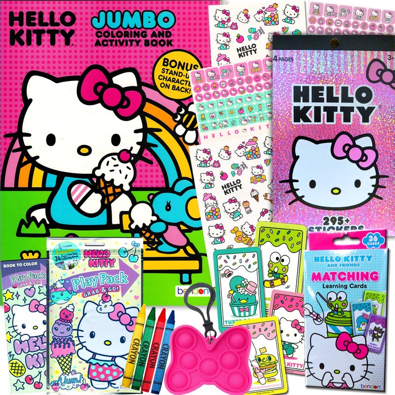 Bendon Hello Kitty Coloring and Acitivty Book Super Bundle for Kids Girls Set Includes Stickers Kids Coloring Book and More - Image 2