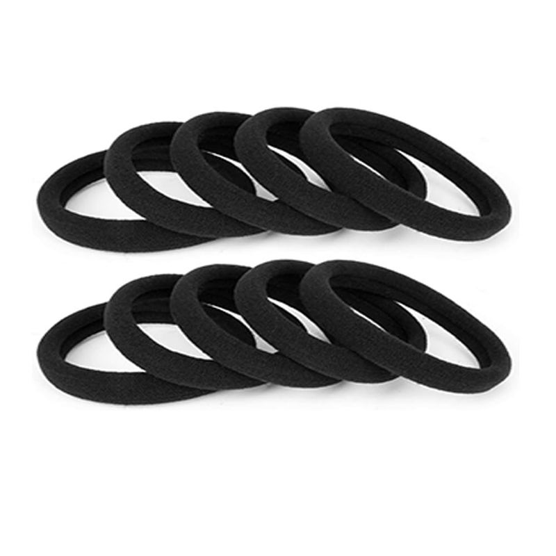 GITGRNTH Hair Band for Women & Girls - Rubber Band - Elastic Ponytail Hairband Ties Accessories Soft Cotton Stretchable Rubber Bands, Non-Slip For Medium, Thick & Thin Hair, Pain-Free (Multi-colored) (Cotton_5 Pic, Regular) - Image 1