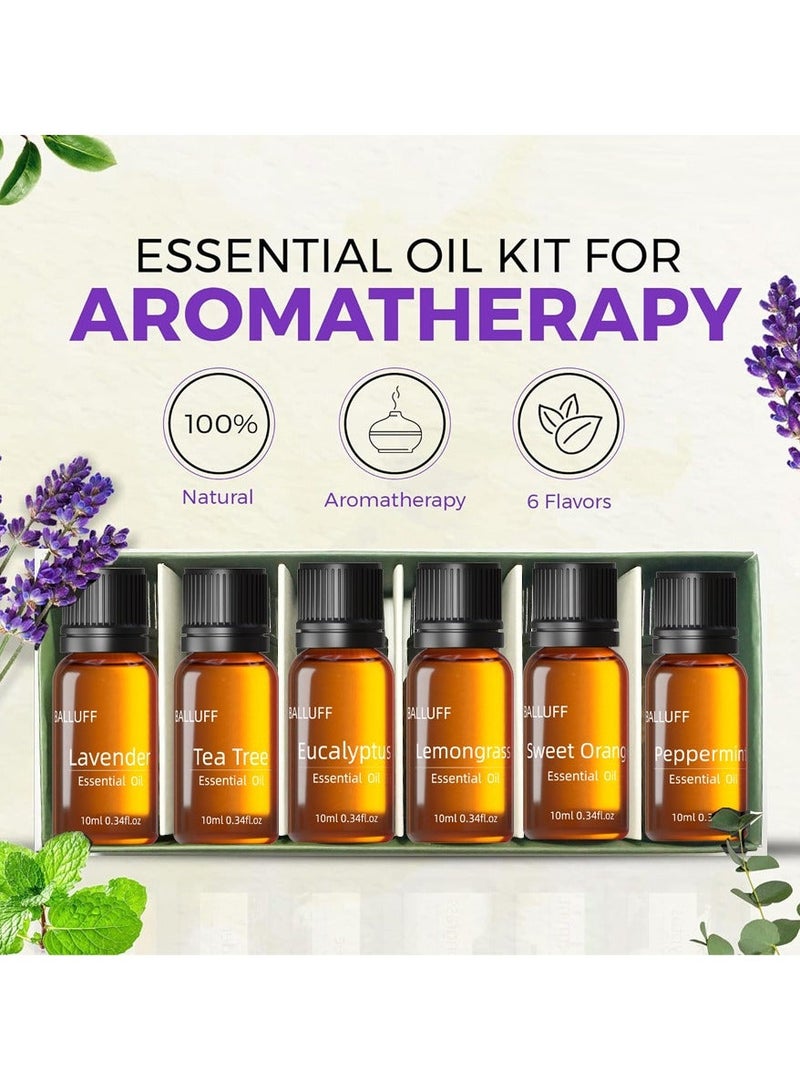 6-PCS Premium Aromatherapy Essential Oil Set, Plant Extract 10ml*6 - Image 1
