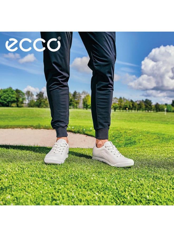 Ecco Men's Golf Shoes Comfortable Sports Sneakers Retro Street Style 150634 White Size 41 - Image 1
