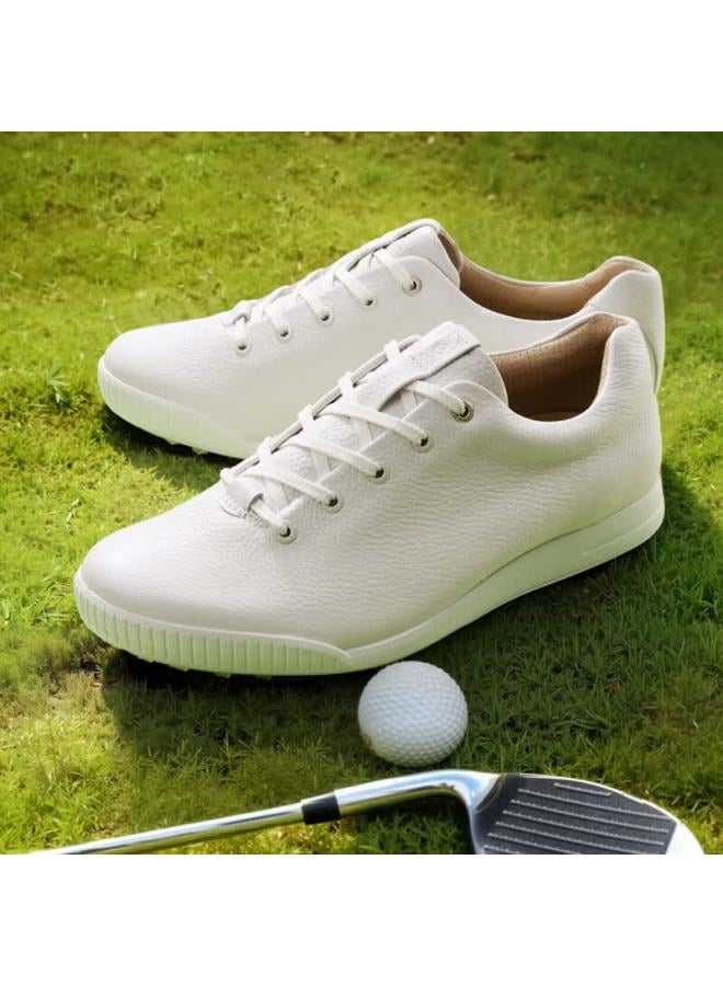 Ecco Men's Golf Shoes Comfortable Sports Sneakers Retro Street Style 150634 White Size 41 - Image 3