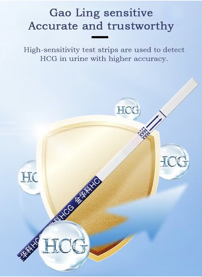 OLO 10 Pcs Pregnancy Test Strips with 10 Collection Cups, Early Detection Pregnancy Test Kit, Accurate Clear Detection  - Image 3