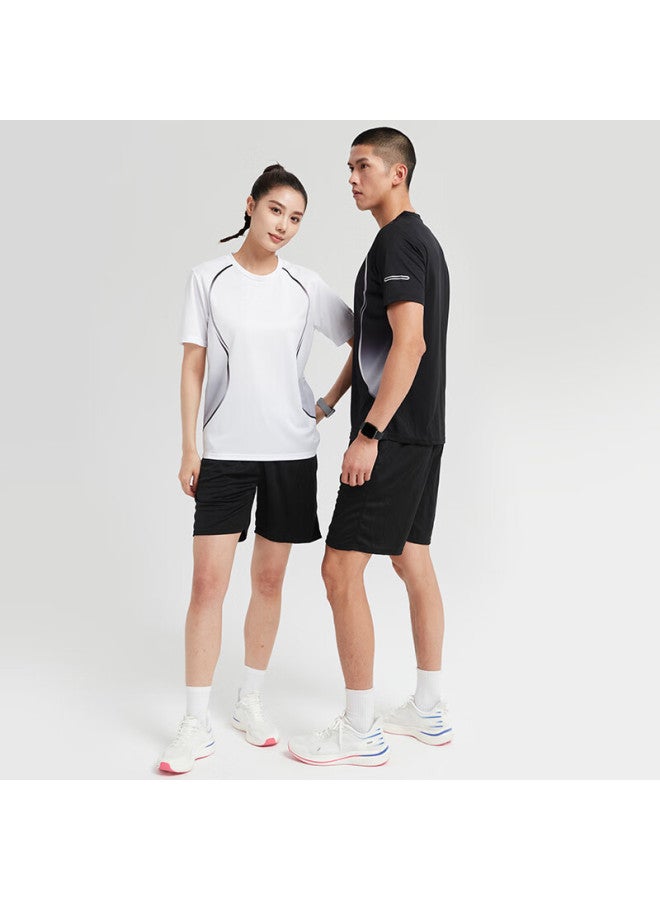 Buruite Men's Ice Silk Sports Suit Badminton Fitness Quick-drying Summer Table Tennis T-shirt Tennis Clothing Running - Image 2