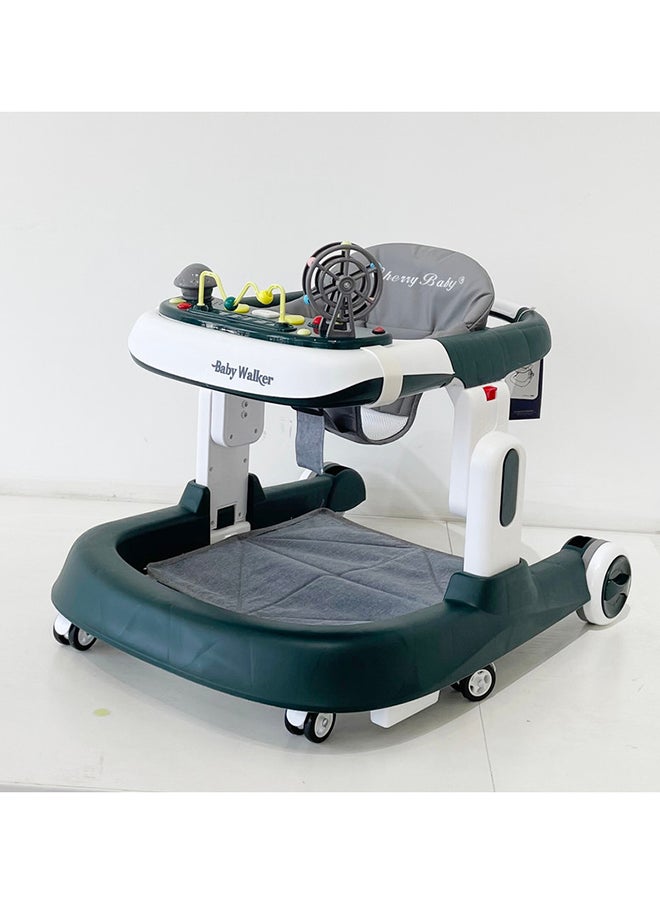 kiddoz Multifunctional Baby Walker - Dark Green 
