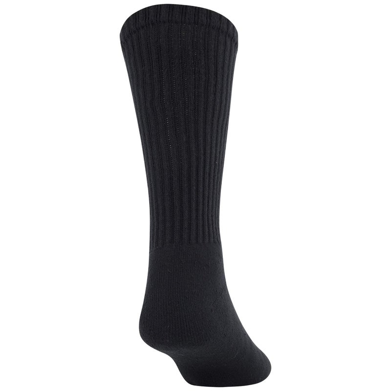 GOLDTOE Men's 656S Cotton Crew Athletic Socks, Multipairs, Black (6-Pairs), X-Large - Image 4