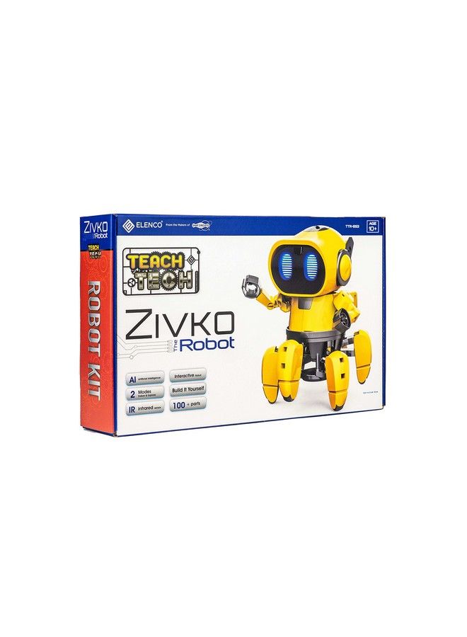 Elenco Teach Tech “Zivko The Robot” Interactive A/I Capable Robot With Infrared Sensor Stem Learning Toys For Kids 10+ Includes Assembly Parts - Image 1