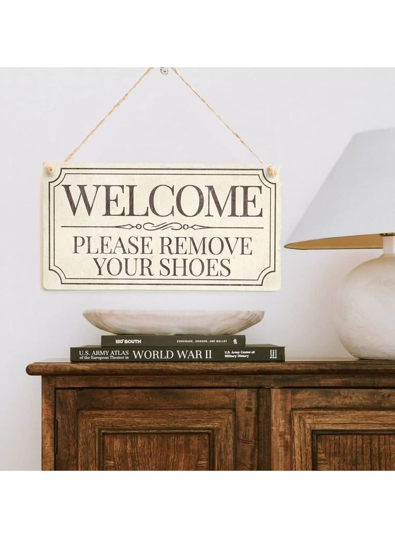 Wooden Hanging Sign Welcome Home Entrance Handmade Luxury Home Decor Print Up To Date Egypt - Image 2
