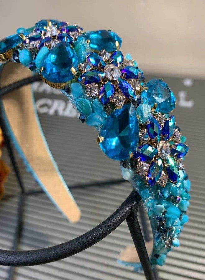 KAOYOO Flower Pattern Rhinestone Chain Trim, Inlaid with Rainbow Rhinestone KYNK004GDBUAB - Image 4