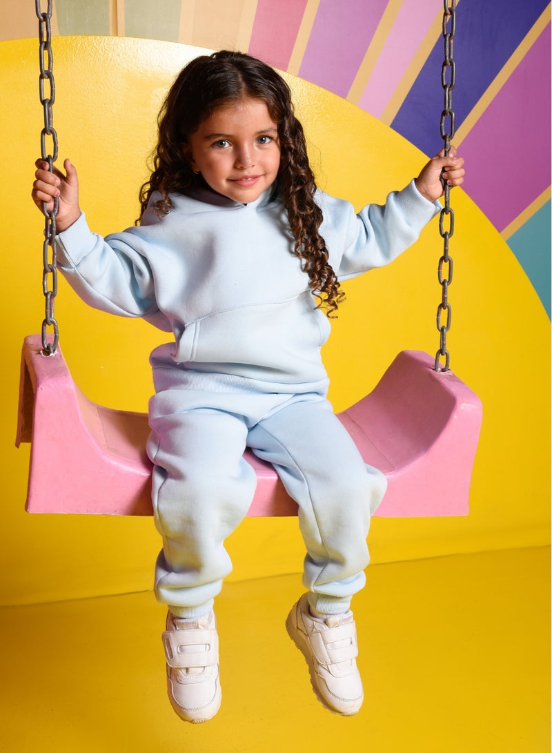 TOTSA Baby Blue Oversize Hoodie Set  - Image 1