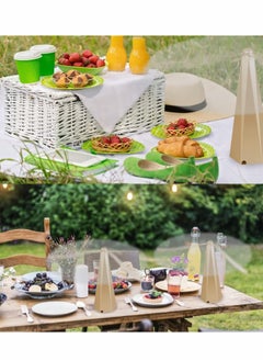 KASTWAVE Fly Repellent Fan, Portable Picnic Table Fan, Outdoor Bug Fan Repellent for Indoor Outdoor Keep Flies Away from Your Food and Your Family ( 2 Pcs )  - Image 5