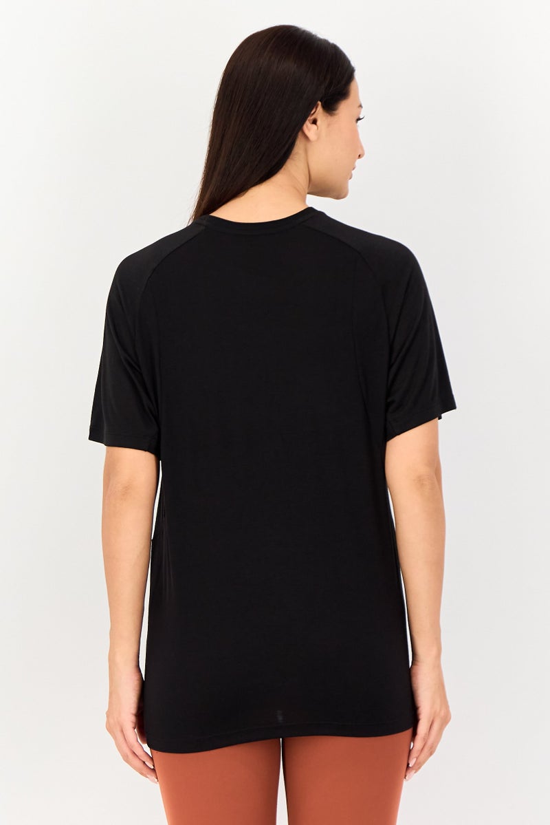 PUMA Women Relaxed Fit Short Sleeve Training Top, Black - Image 3
