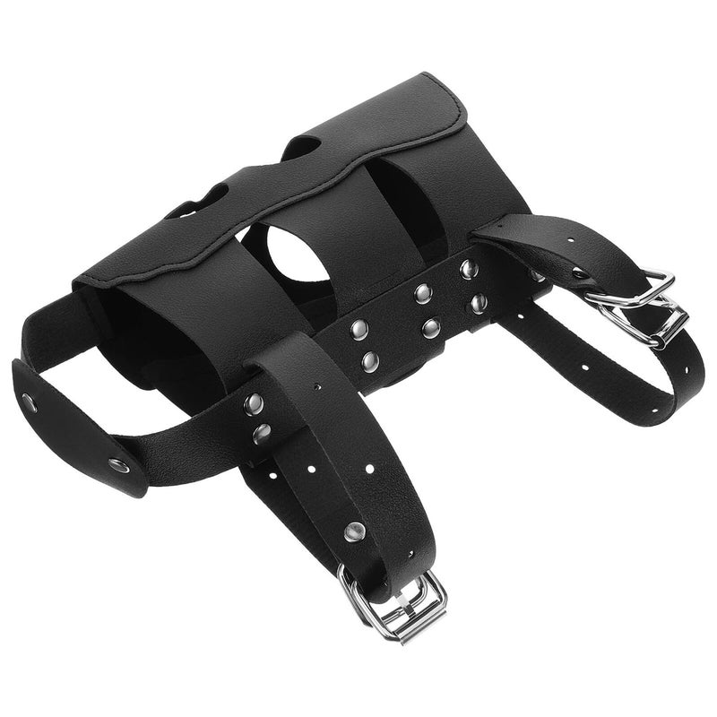 Pu Leather Skull Design Bicycle Water Bottle Cage Holder For Motorcycle And Bike - Image 2