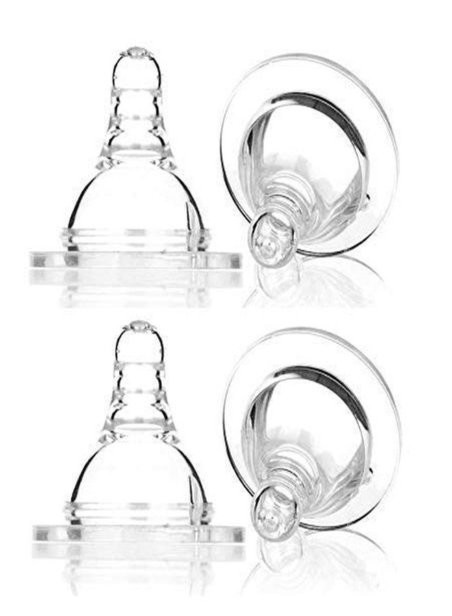 Moppets Pack of 4 Silicone Nipples (Variable Flow) - Image 4