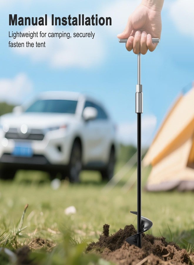 Housolution 18" Trampoline Stakes, 4 Pack Heavy Duty Ground Anchors with Safety Belts, Trampoline Accessories Resist High Wind, Ground Stakes for Camping Tents, Trampolines, Canopies, Swing Set, Shed - Image 5