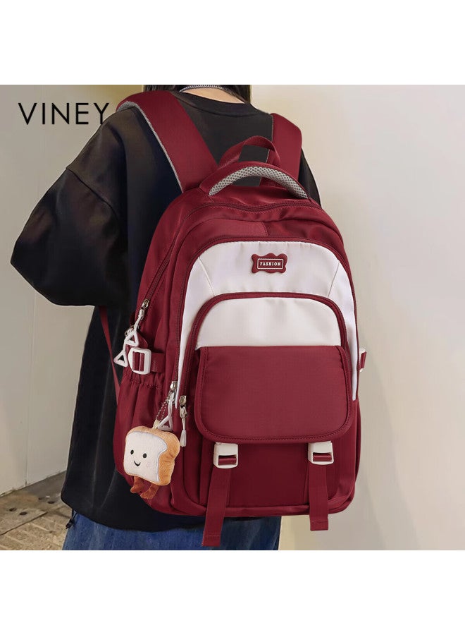 Viney Backpack For Women, Large Capacity School Bag For Middle School, High School And College Students, Travel Backpack, Birthday Gift For Girlfriend - Image 1