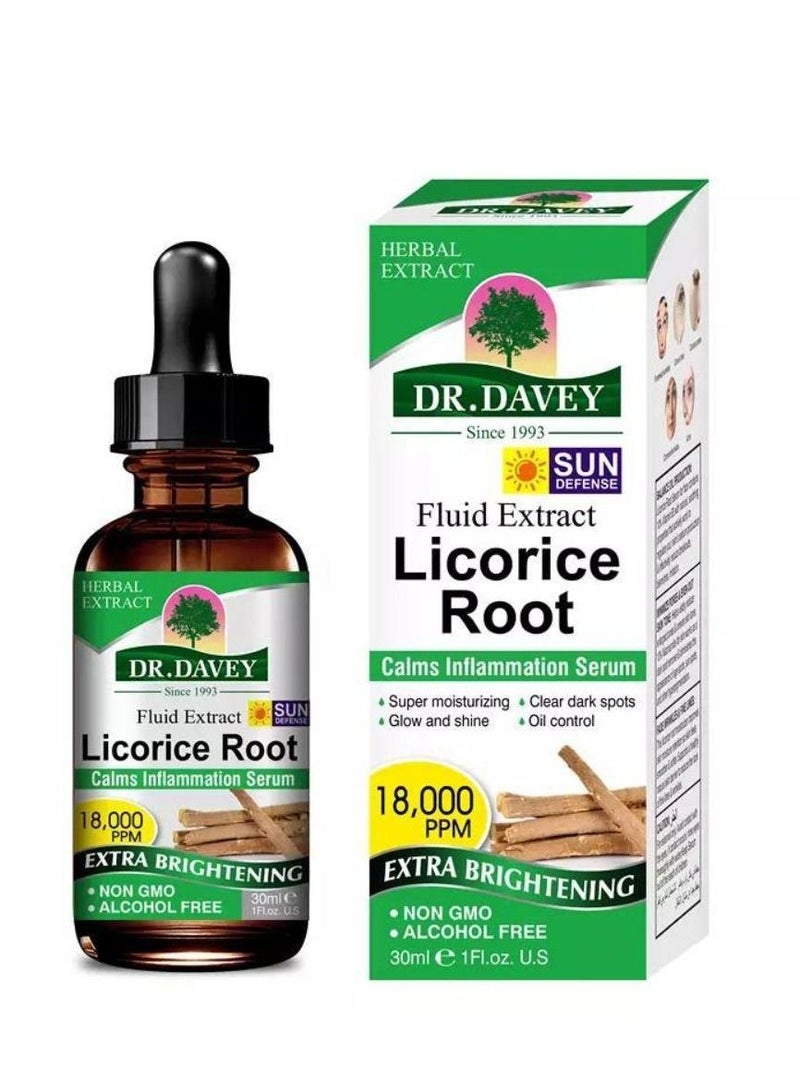 Generic Licorice root serum 30 ml Best used to help rejuvenate and repair sun-exposed skin It is organically grown and cold pressed 