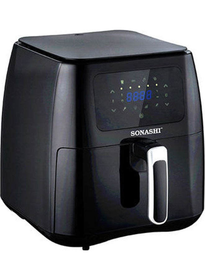 سوناشي مقلاة هوائية رقمية مع ماكينة صنع القهوة التركية 8 L 1700 W SAF-800/STCM-4962S أسود - Image 5