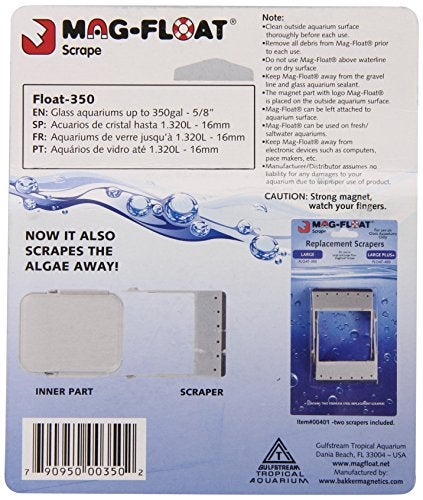 Gulfstream Tropical AGU350LG Mag-Float Glass Aquarium Cleaner, Large - Image 2
