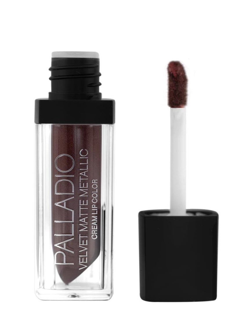 PALLADIO Velvet Matte Metallic Cream Lip Color/Brilliant  - Image 2