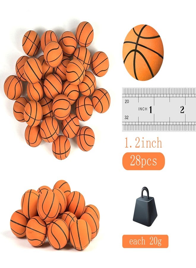 DRWATE 28pcs Basketball Cake Topper Decorations Mini Cup Cake Decorations For Basketball Party Birthday Party Sport Party Supplies (Style 02) - Image 2