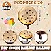RoundFunny 12 Pcs 21 Inch Christmas Chocolate Chip Cookie Balloons Foil Party Balloons Bulk Balloons Decor for Birthday Party Baby Shower Theme Decorations Supplies - Image 4