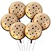 RoundFunny 12 Pcs 21 Inch Christmas Chocolate Chip Cookie Balloons Foil Party Balloons Bulk Balloons Decor for Birthday Party Baby Shower Theme Decorations Supplies - Image 2