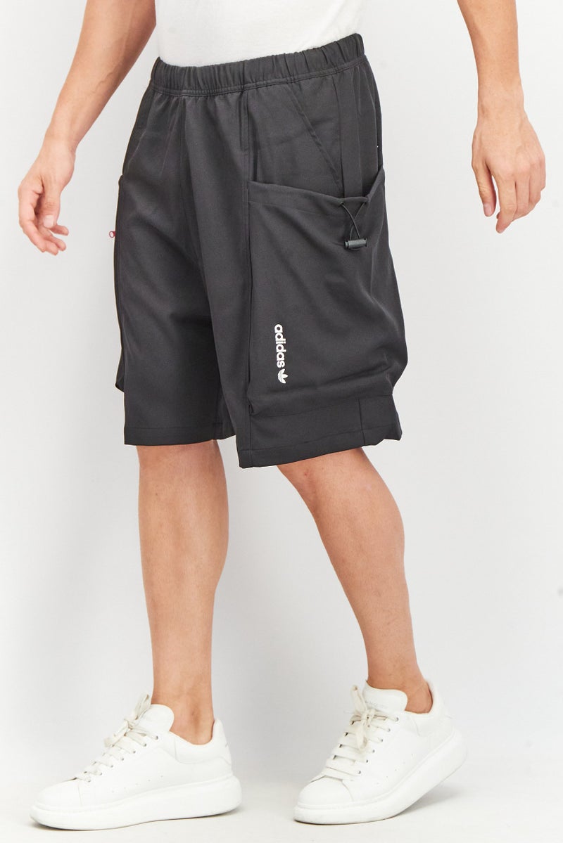 adidas Originals Men Sportswear Fit Brand Logo Shorts, Black Combo  - Image 2