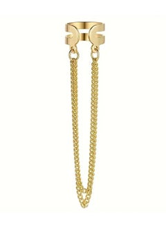 Home Clearance Sale Chic Boho-Inspired Double Layer Tassel Chain Clip-On Earrings for Women - No Piercing Required, Iron Crafted, Long, Fashion  - Image 4