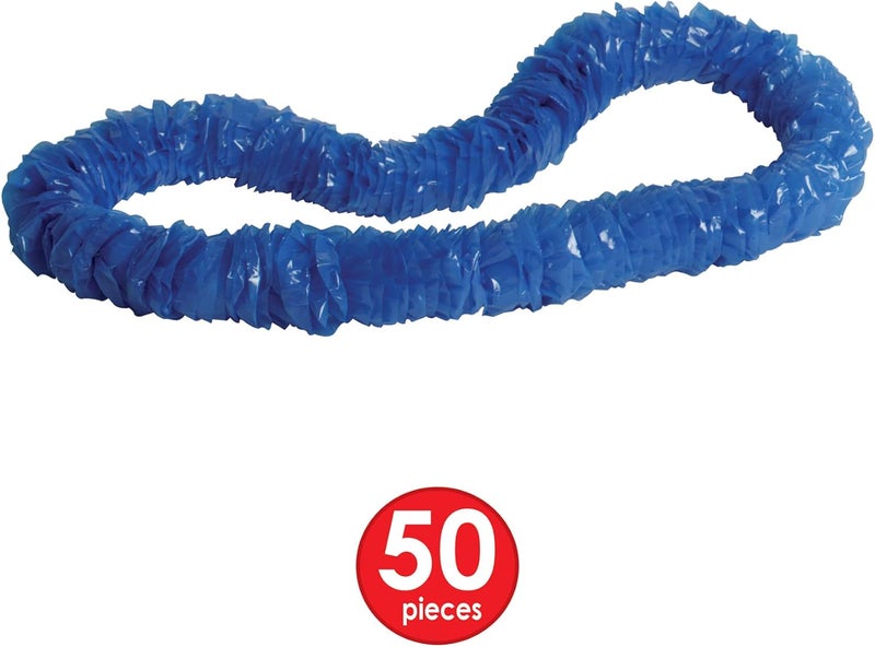 Beistle Blue SoftTwist Poly Leis with Labeled Carton - Image 4
