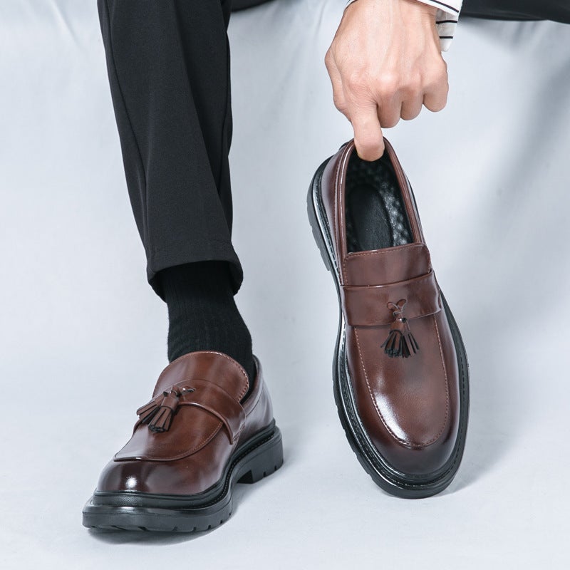 Men'S Business Formal Tassel Loafers 2025 New Men'S Slip-On Casual Leather Shoes - Image 5