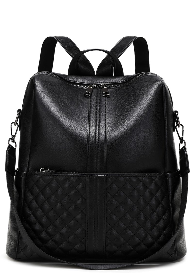 sqlp Daily Use Backpack Purse for Women Vegan Leather Travel Back Pack Fashion Multipurpose Design Shoulder Bags Handbag - Image 1