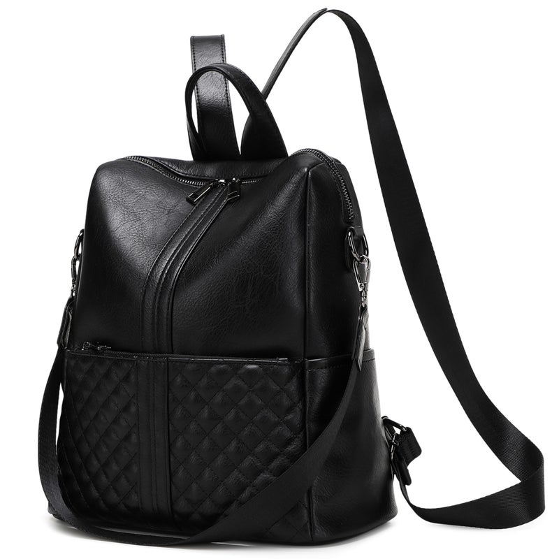sqlp Daily Use Backpack Purse for Women Vegan Leather Travel Back Pack Fashion Multipurpose Design Shoulder Bags Handbag - Image 2