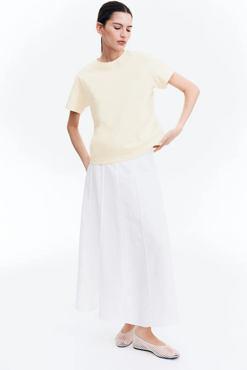 اتش اند ام تي-شيرت قطني فضفاض