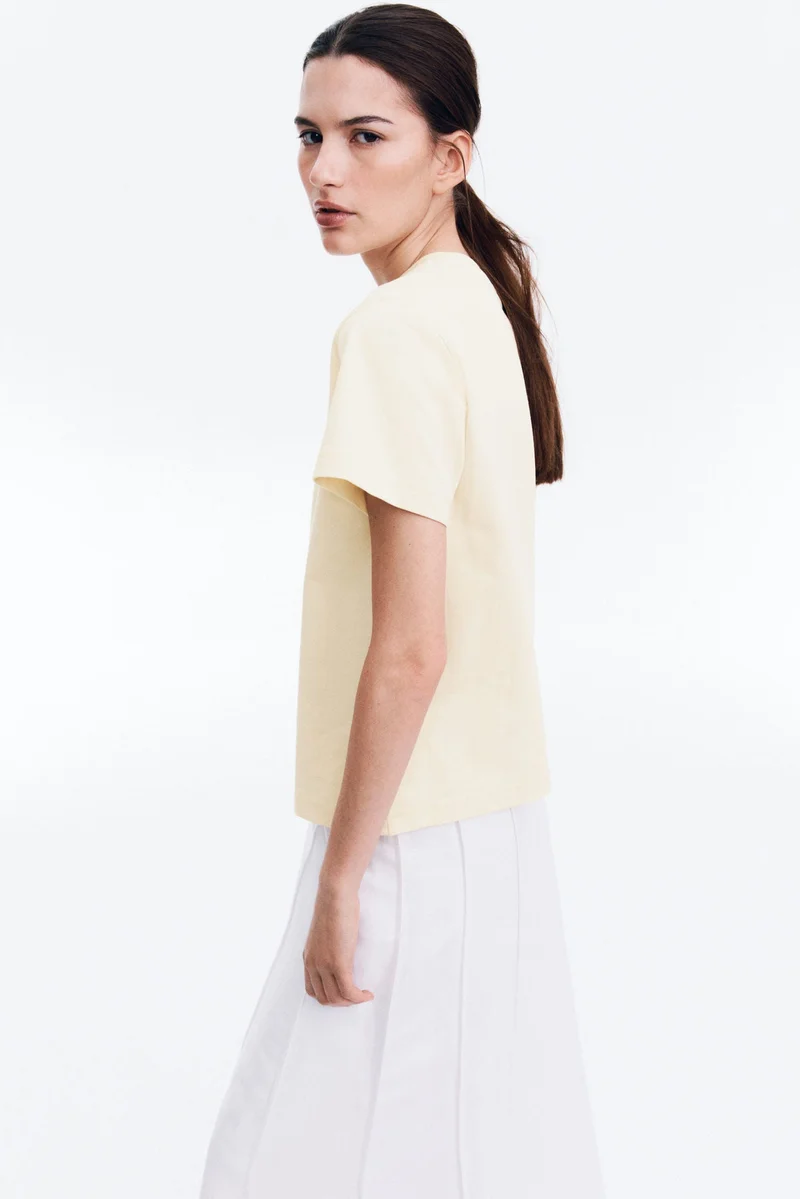 اتش اند ام تي-شيرت قطني فضفاض