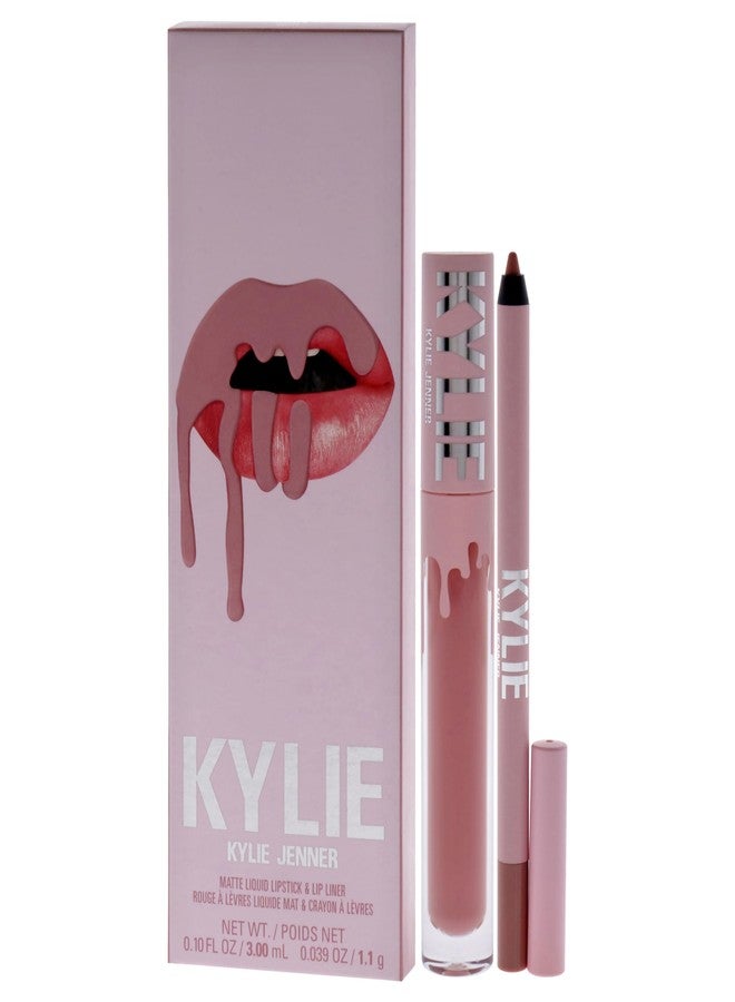 Kylie Matte Lip Kit - 300 Koko K by Kylie Cosmetics for Women - 2 Pc 0.10oz Matte Liquid Lipstick, 0.03oz Lip Liner - Image 4