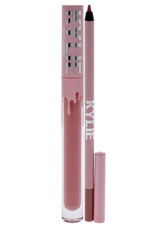 Kylie Matte Lip Kit - 300 Koko K by Kylie Cosmetics for Women - 2 Pc 0.10oz Matte Liquid Lipstick, 0.03oz Lip Liner - Image 2