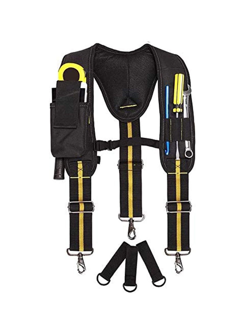 GGOOT Electrician Tool Suspenders - Y-Shape Tool Belt Suspender, Heavy Duty Tool Belts, Multi-Pockets Electrician Work Suspension Rig, Electrician Tool Belt Braces  - Image 1