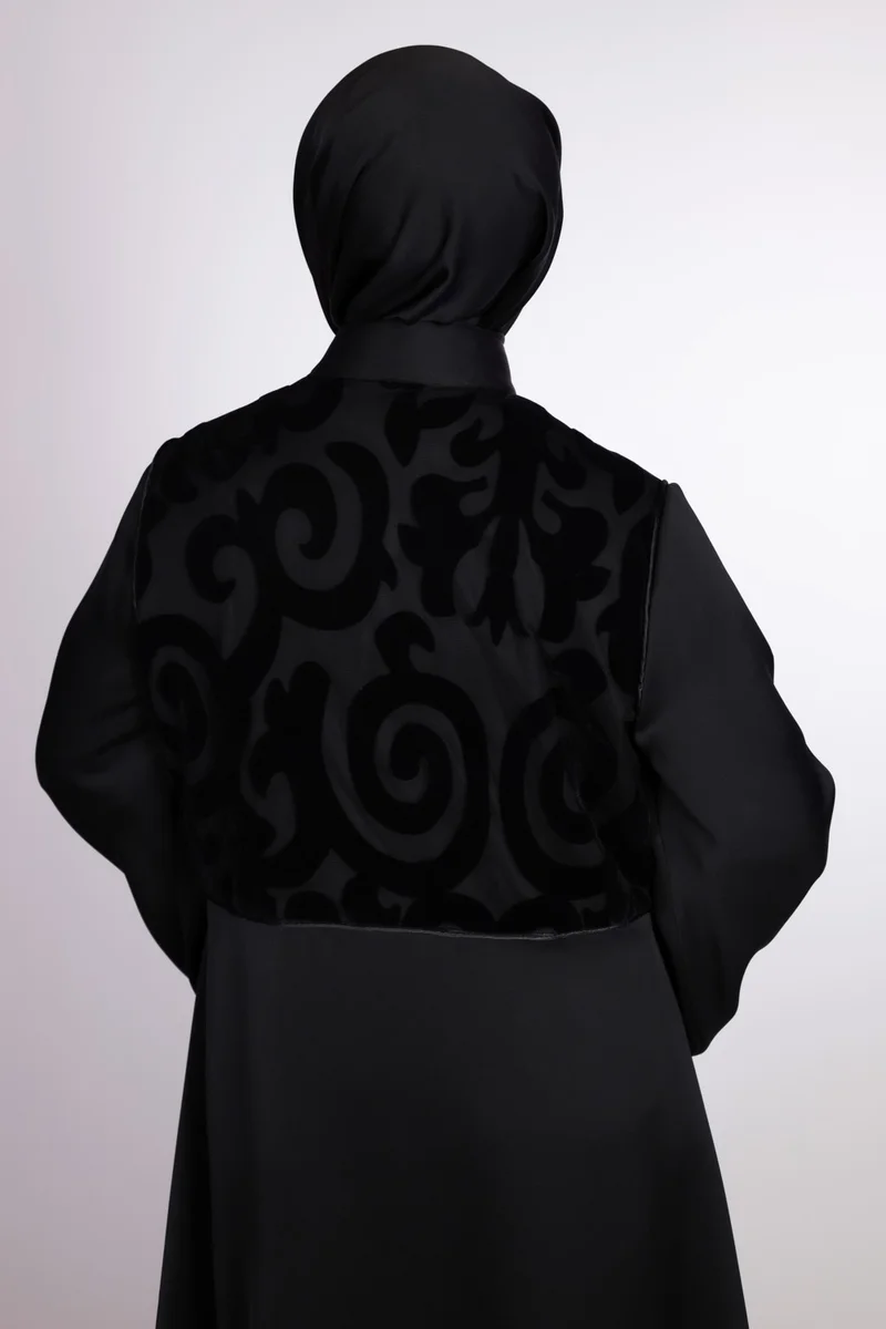 هاريكا وير Wonderful Wear Modern Elegance Black Abaya